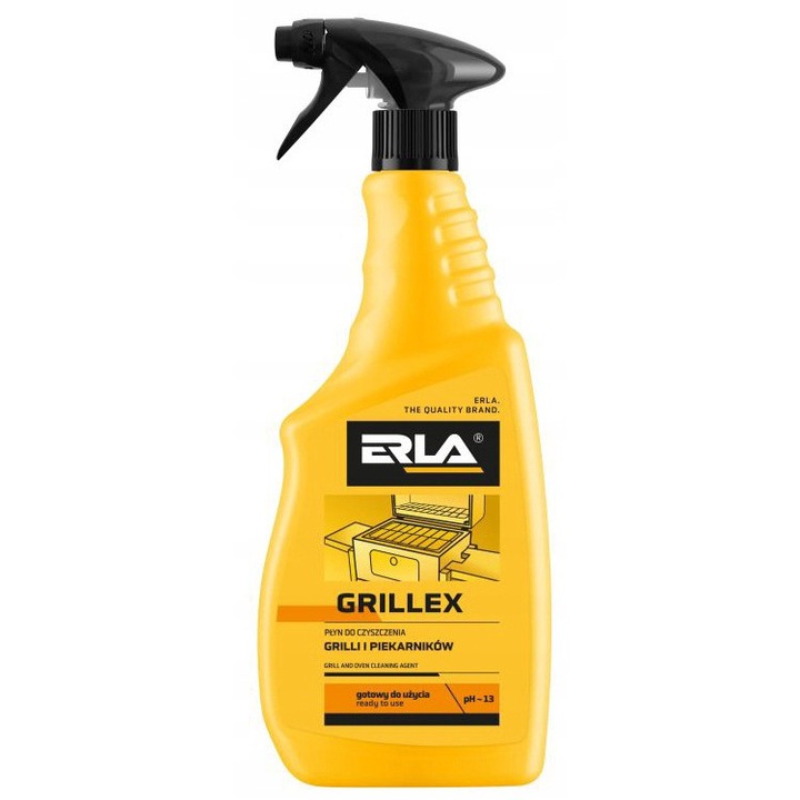 Tisztító oldat grillhez és sütőhöz, Erla, 750 ml