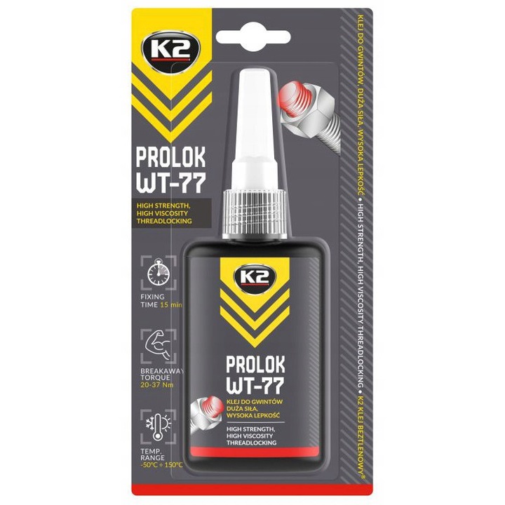 Adeziv ultra rezistent, K2, Metal