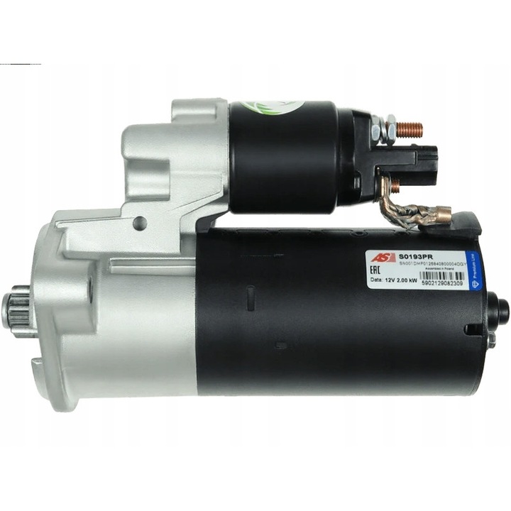 Indító S0193PR, AS-PL, fém, fekete