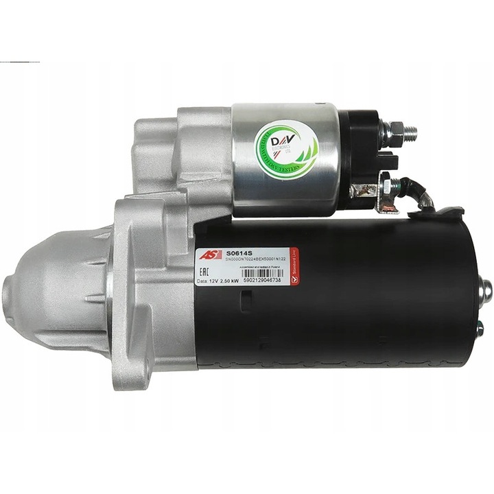 Indító S0614S, AS-PL, fém, fekete