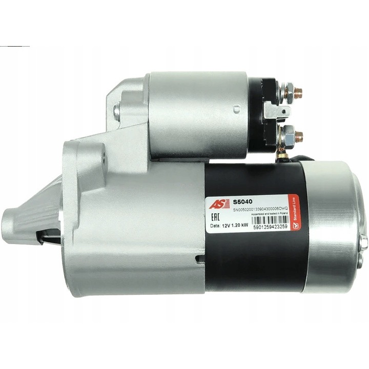 Autóindító, AS-PL, S5040, ezüst/fekete