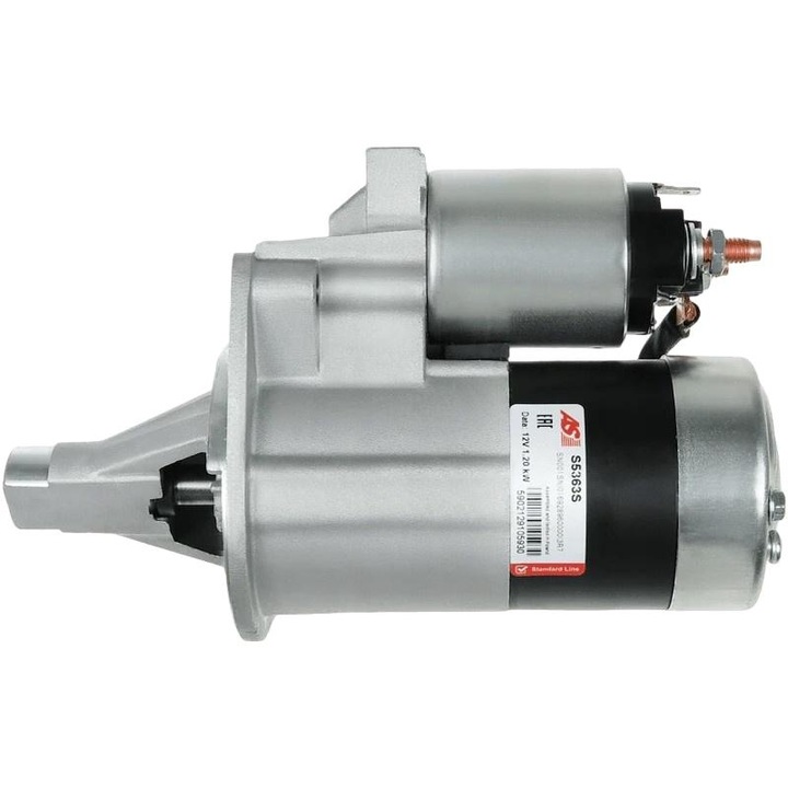 Autóindító, AS-PL, S5363S, CHRYSLER/MITSUBISHI kompatibilis, ezüst/fekete