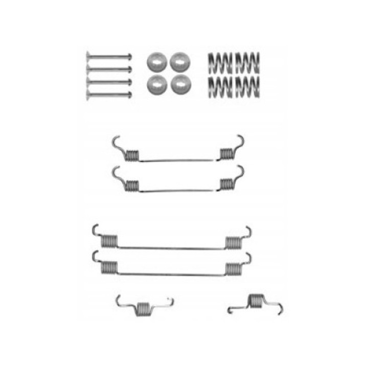 Fékpofa szerelőkészlet, Delphi, Metal