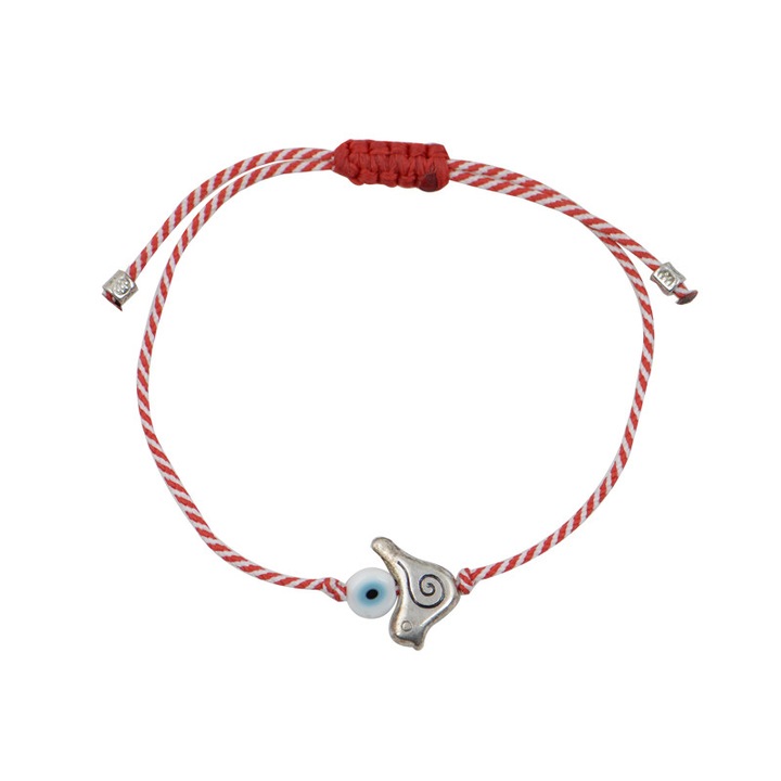 Bratara cu ochi de pasare, Alama, Argintiu