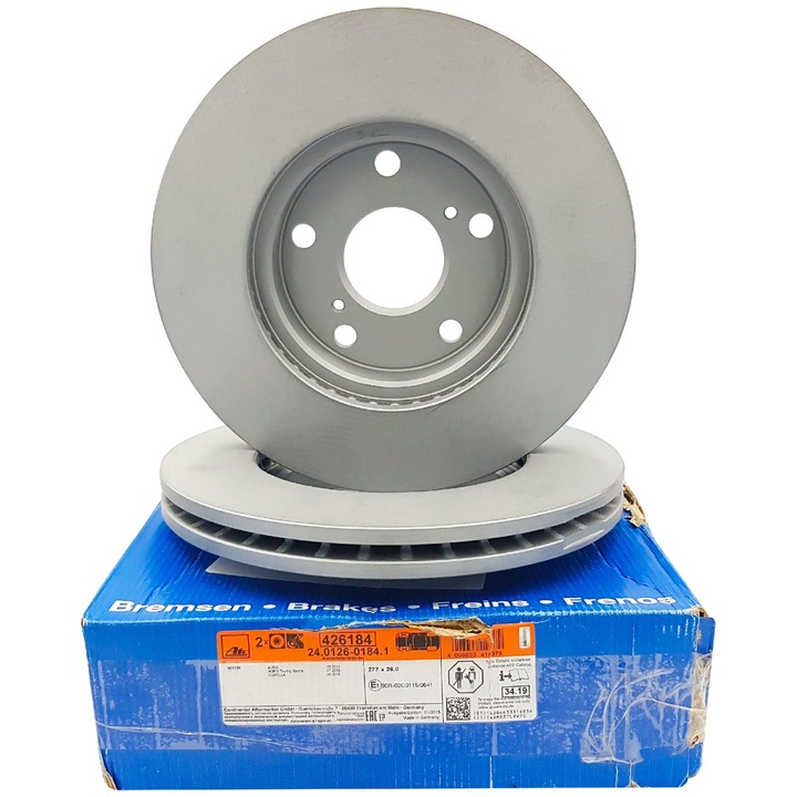 Set 2 discuri de frana, ATE, 24.0126-0184.1