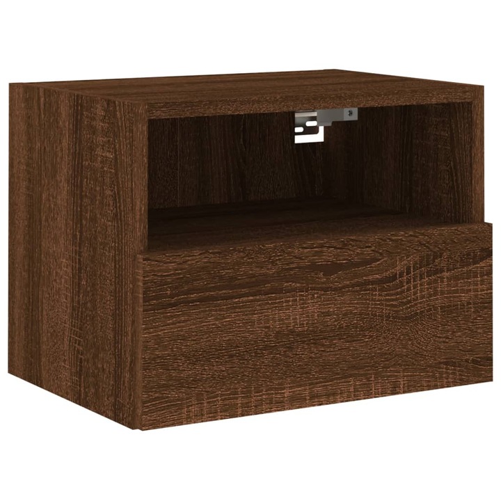 Comoda suspendata, Zakito Europe, Lemn, 40x30x30cm, Maro