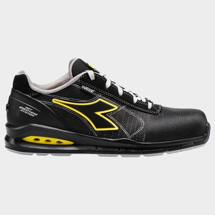 Diadora Run Net Airbox Matrix Low S3 SRC munkacipő, fekete, 45