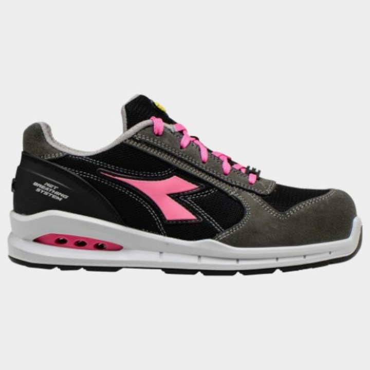 Diadora Run Net Airbox Low S1P SRC munkacipő, fekete, 38
