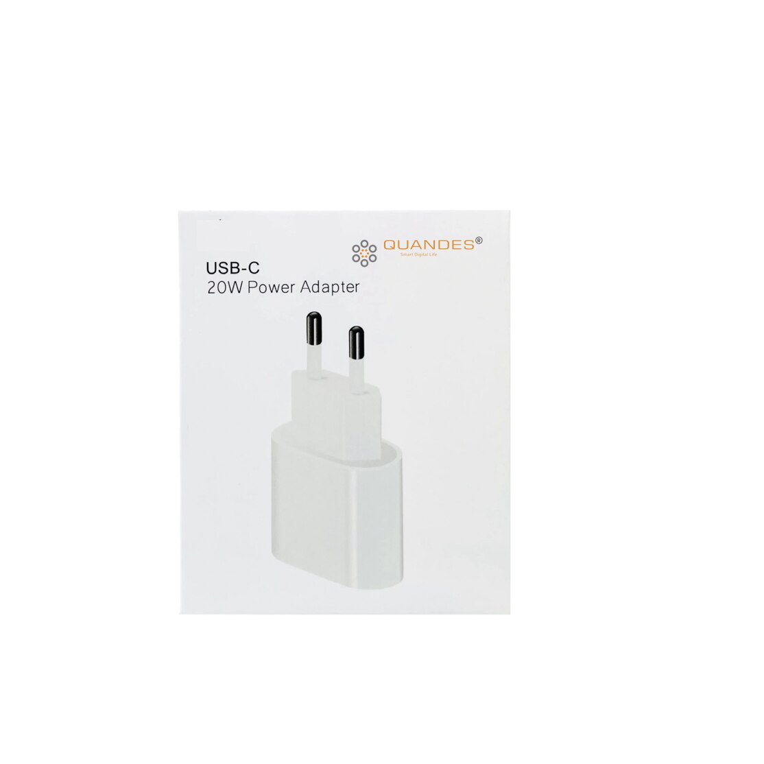 Adaptor priza pentru iPhone 15, 14, 13, 12, 11 USB-C 20W, Alb
