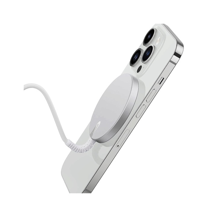 Безжично зарядно MagSafe (комплект от 2) - ESR HaloLock (2C562) сребро