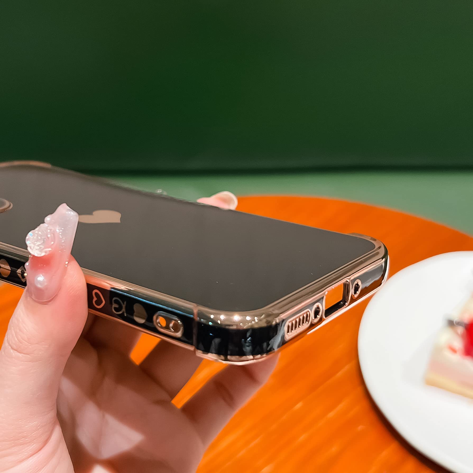 Husa pentru telefon Samsung Galaxy A34 5G, TPU, Negru/Auriu