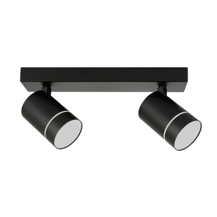 Italux Selma mennyezeti lámpa, matt fekete, LED, 10W, 640 lumen, semleges fehér 4000K