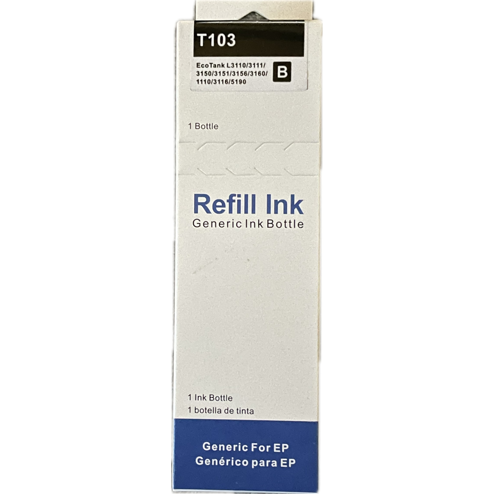 Flacon compatibil cerneala Epson T103 101/102/103/105/106 Negru pentru ...