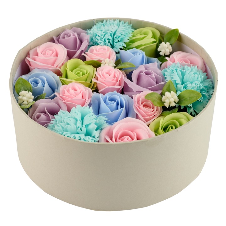Кутия със сапунени цветя, Merci Bouquet 1
