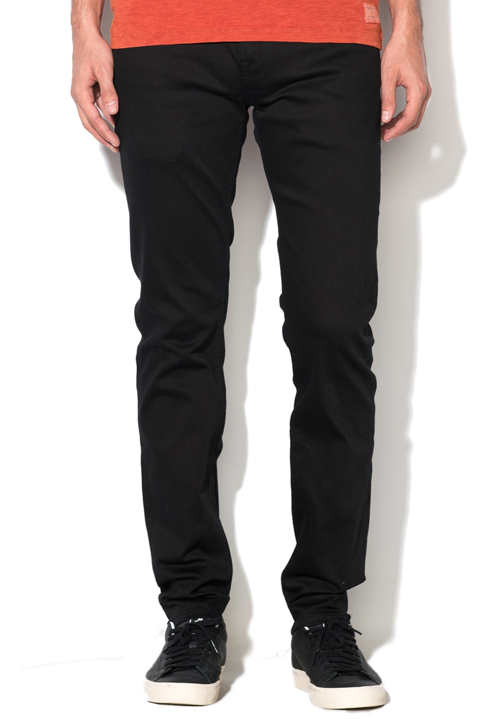 Pepe Jeans London, Jeansi negri slim fit Hatch