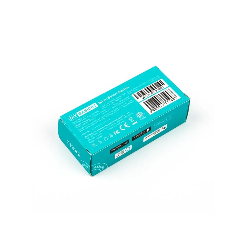R2 Basic Comutator inteligent WiFi Sonoff Basic R2, Model nou, Alb, Wireless ...
