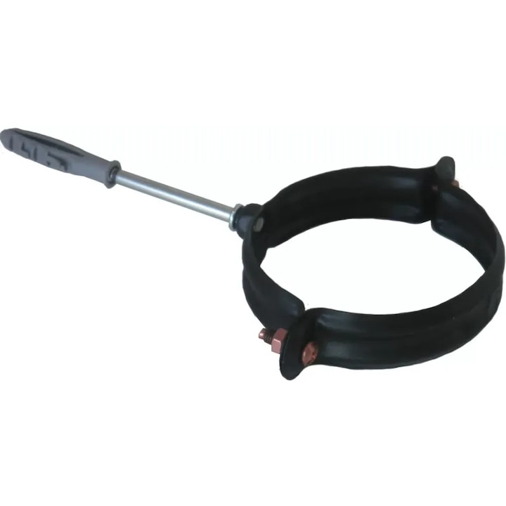 Colier prindere tub ATI NS14-100, diametru 100 mm inox vopsit negru