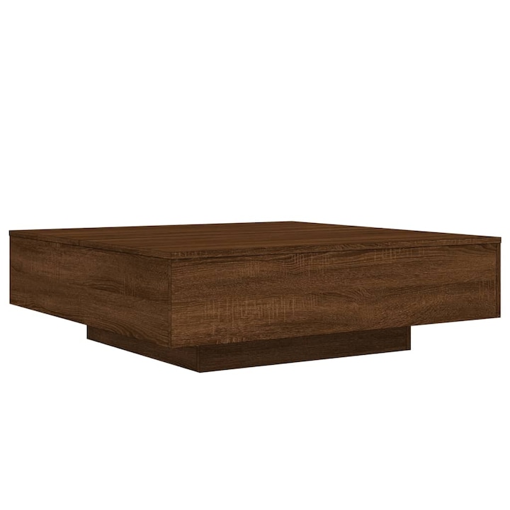 Холна маса Zakito Europe, композитно дърво, кафява, 100x100x31см