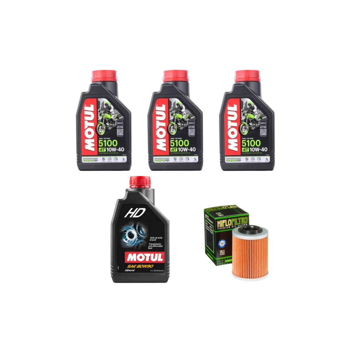 Комплект за основен ремонт на АТВ CF MOTO CFORCE, масла MOTUL 5100 ...