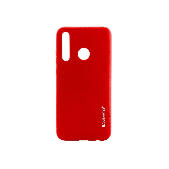 Калъф SAMMATO за Huawei Honor 20 Lite Clear, червен