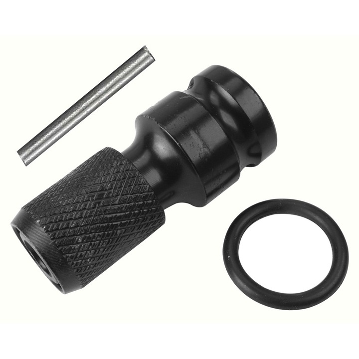Adaptor impact TOLSEN 1/2" la 1/4" biti, 40Cr, tratat termic, finisaj negru, compatibil cu chei impact si biti standard 1/4", ideal pentru scule pneumatice si electrice