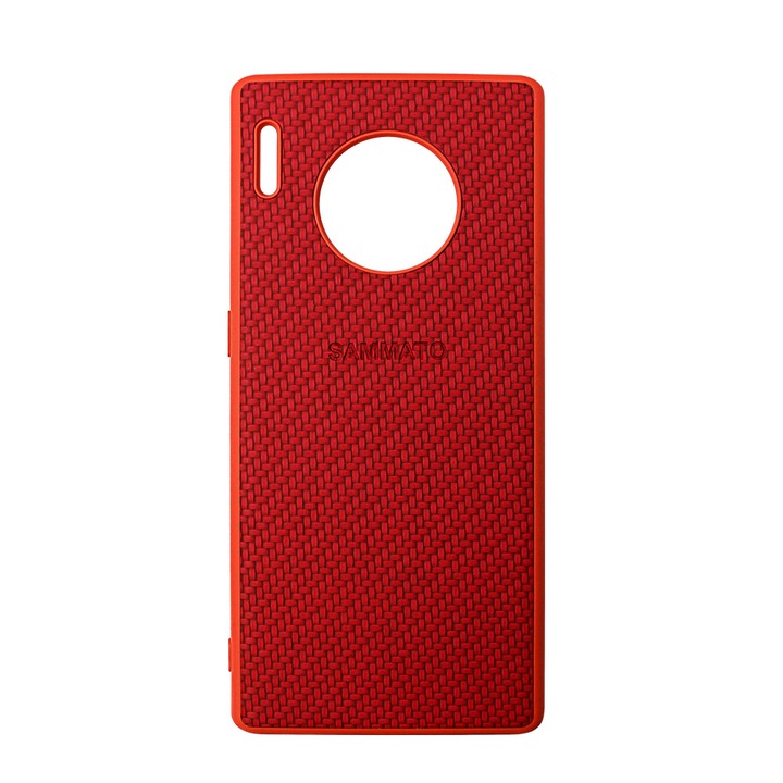Калъф SAMMATO за Huawei Mate 30 Pro Knitting, червен