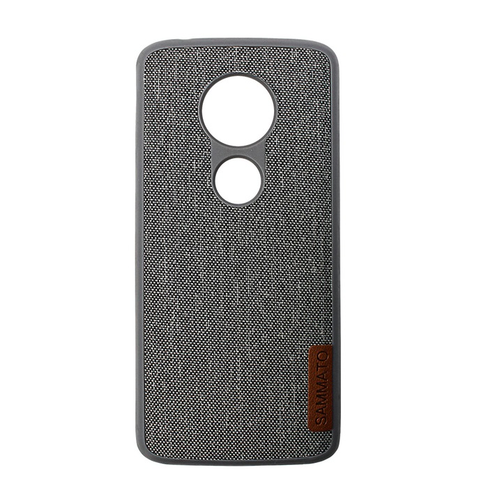 Калъф SAMMATO за Motorola G6 Play Jeans, сив