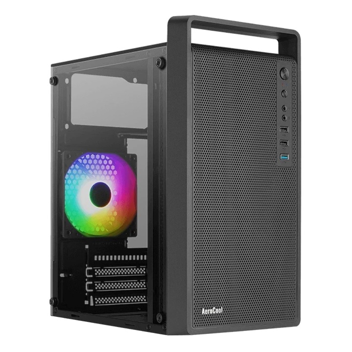 Компютърна кутия AeroCool кутия Case mATX - CS-109-G-BK-v1 - FRGB, Tempered Glass ACCS-PC17013.11