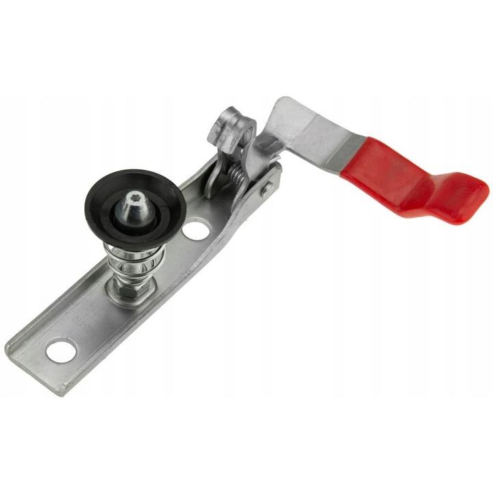 Motorháztető zár, NTY, ezüst/piros