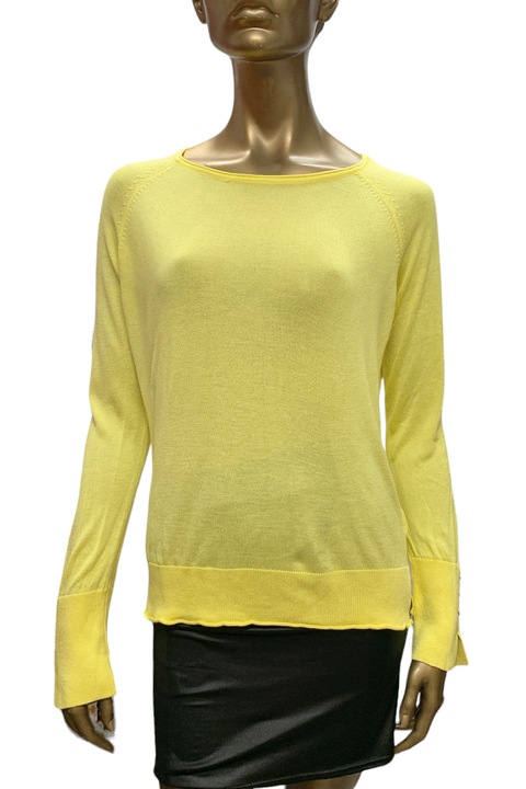 Pulover dama, Stradivarius, Vascoza, Galben, L