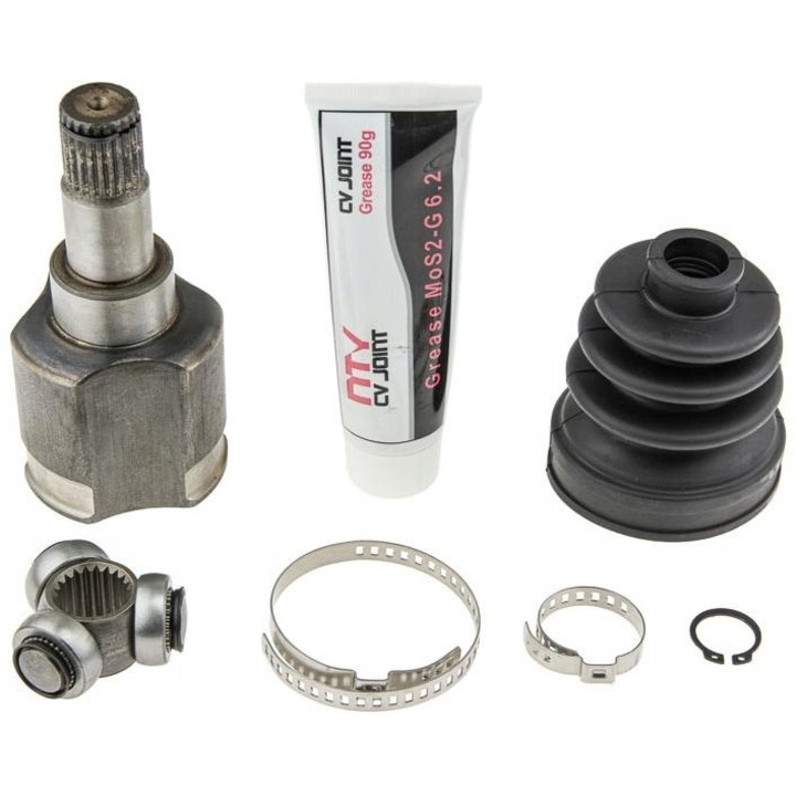 Csatlakozókészlet, NTY, NPW-FR-007, fekete/ezüst