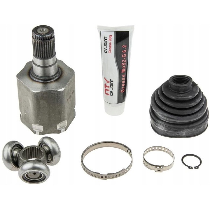 Csatlakozókészlet, NTY, NPW-FR-065, fekete/ezüst