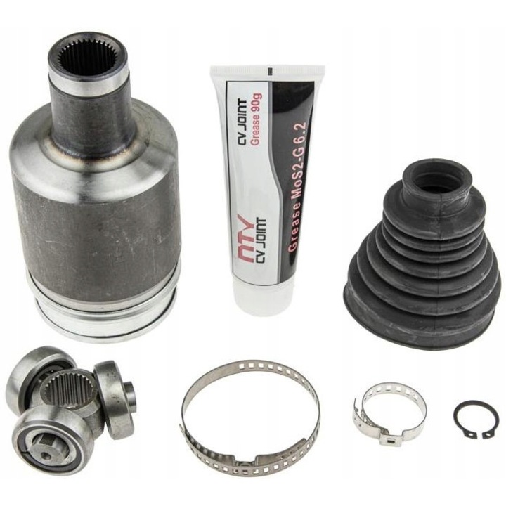 Csatlakozókészlet, NTY, NPW-ME-009, fekete/ezüst