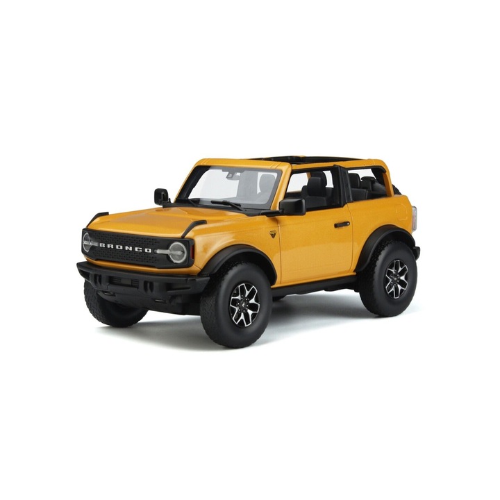 Modell autó Ford Bronco Badlands – Cyber Orange – 2021, 1:18 Gt Spirit (GT858)