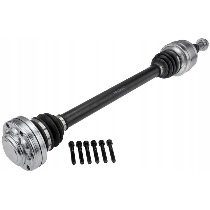 Hátsó Kardántengely, NTY, NPW-VW-176, bal oldal, fekete/ezüst