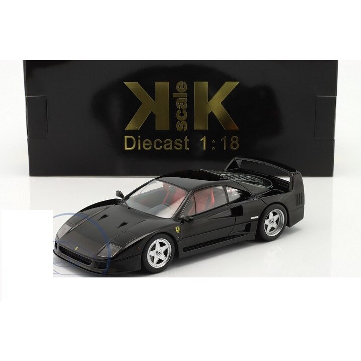Macheta Ferrari F40 negru - 1/18 KKScale - eMAG.ro