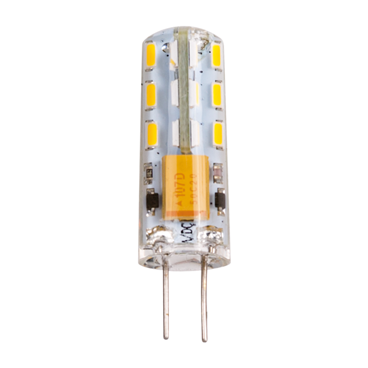 LED лампа, Ultralux, 1W, G4, 4000K, 12V DC, Топла светлина, SMD3014