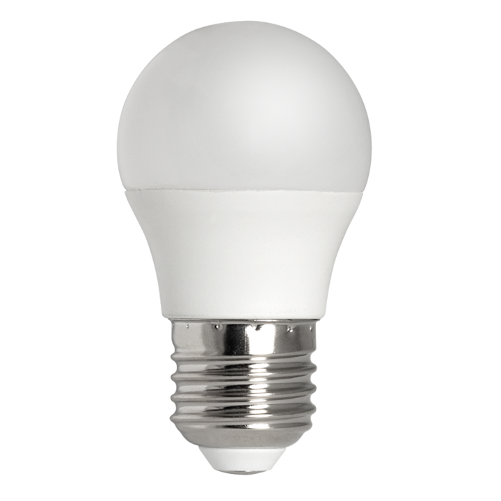 LED Лампа, Ultralux, Топка, За ниско напрежение, 5W, E27, 3000K, 12-24V AC/DC, Топла светлина
