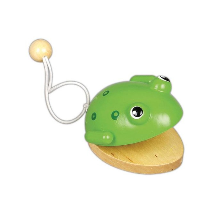 Fakopáncs Kasztanyetta állatfigurás (békás)