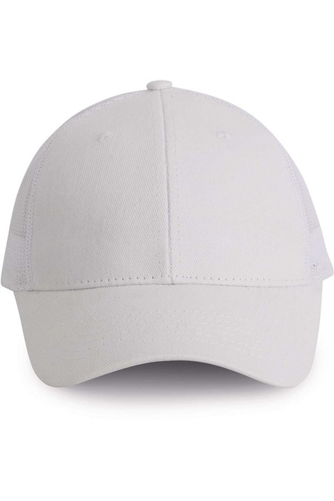 Uniszex sapka, Trucker, 6 paneles - KP158, Fehér, Univerzális