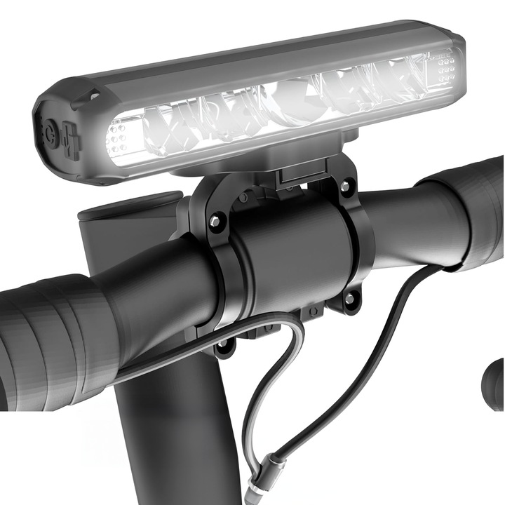 Far Bicicleta LED Elindor® - Ultra-Luminos, Reincarcabil USB, Power Bank 4000 mAh, 1200 Lumeni, IPX4, 4 Moduri, Ideal pentru Ciclism Urban si Aventuri Off-Road