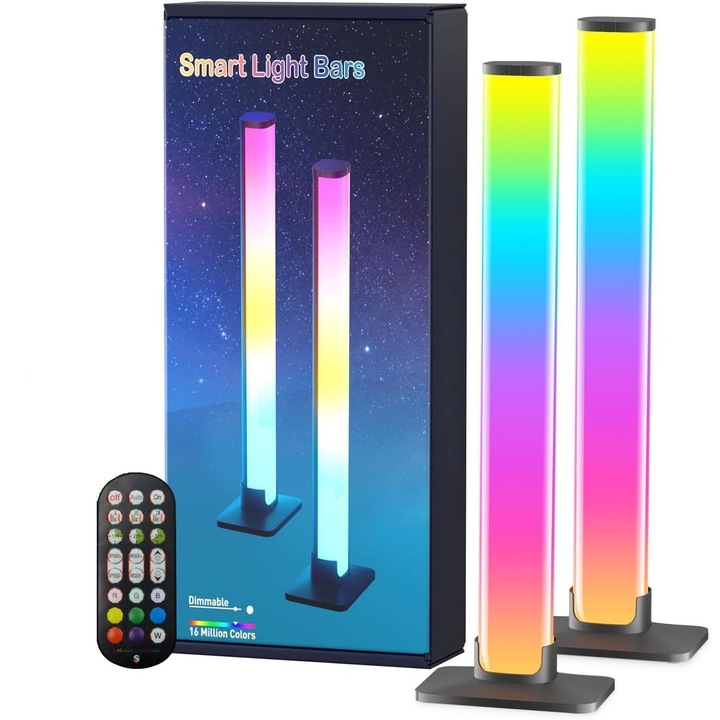 LED светлинна лента RGB, Excitat, 16 милиона цвята, три режима на управление, динамичен режим на синхронизиране на музика, 213 предварително зададени режима, USB интерфейс (адаптерът не е включен)
