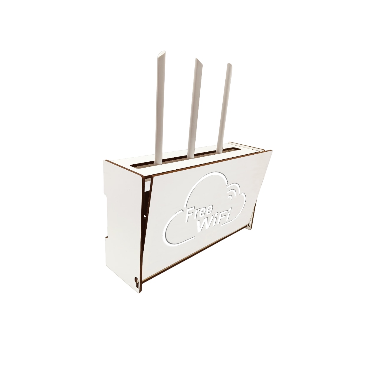 Raft Suport Router Wireless rack WoodMag CTW01fwifi pentru mascare fire ...