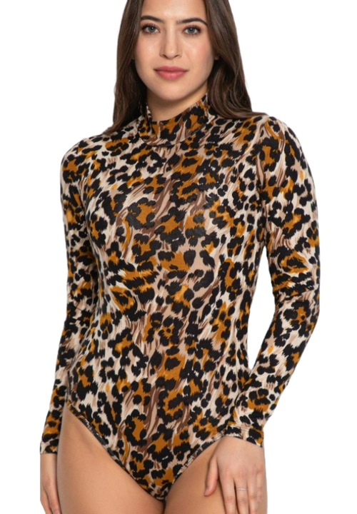 Body Maneca Lunga Uramag, Animal print