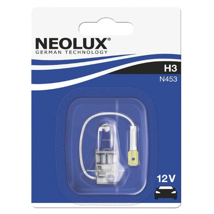 Neolux H3 Standard halogén izzó, 12V, 55W, 1 darab