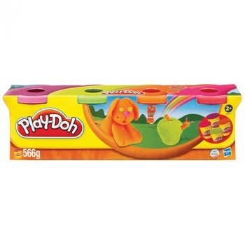 Plastilina Play-Doh Set 4 borcanase Plastilina Play-Doh Set 4 borcanase