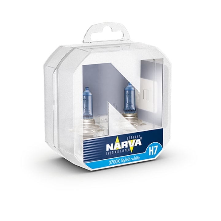 Комплект 2 халогенни крушки за фар Narva Narva H7 Range Power Blue+, 12V, 55W