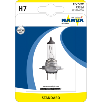 Bec auto cu halogen pentru far Narva H7 Standard, 12V, 55W, 1 Buc Bec auto cu halogen pentru far Narva H7 Standard, 12V, 55W, 1 Buc