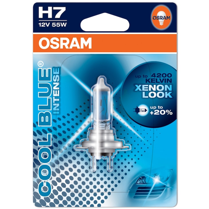 Osram H7 Cool Blue Intense halogén izzó, 12V, 55W