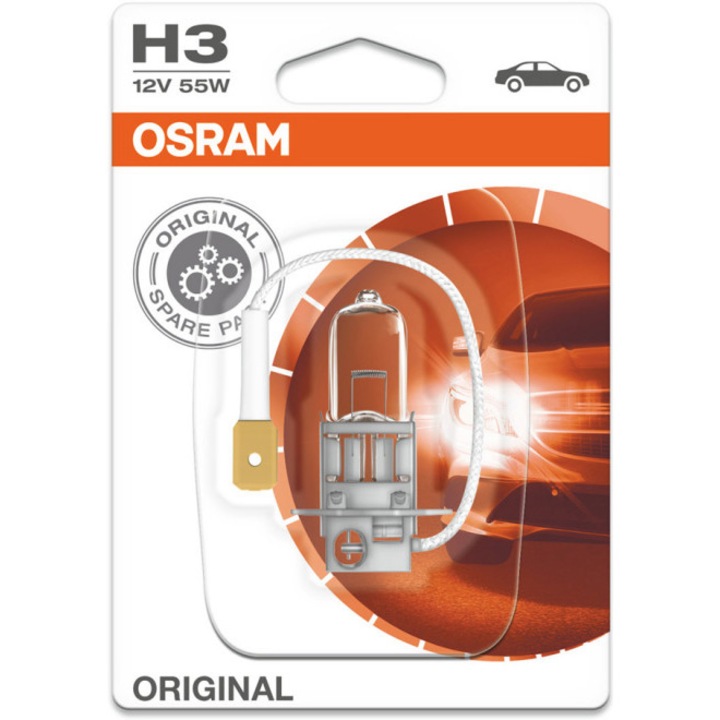 Халогенна крушка за фар Osram H3 Standard, 12V, 55W, 1 брой